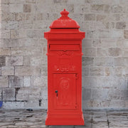 Cassetta della Posta in Alluminio Inossidabile Vintage Rossa 43891