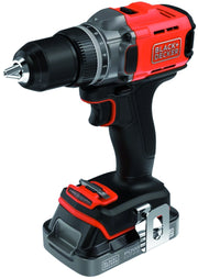 Black+Decker TRAPANO AVVITATORE A BATTERIA BCD382D2XK-QW 18 V 2 batterie 2,0 Ah