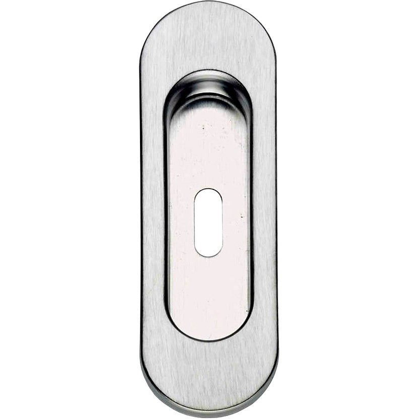 MANIGLIA OVALE PER PORTA SCORR C/FORO OTT CRO SAT- MARIVA- 24,0 pz