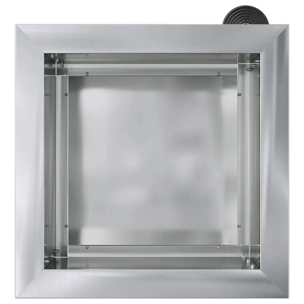 Fioriera da giardino con LED Argento 30 x 30 x 30 cm 8008066