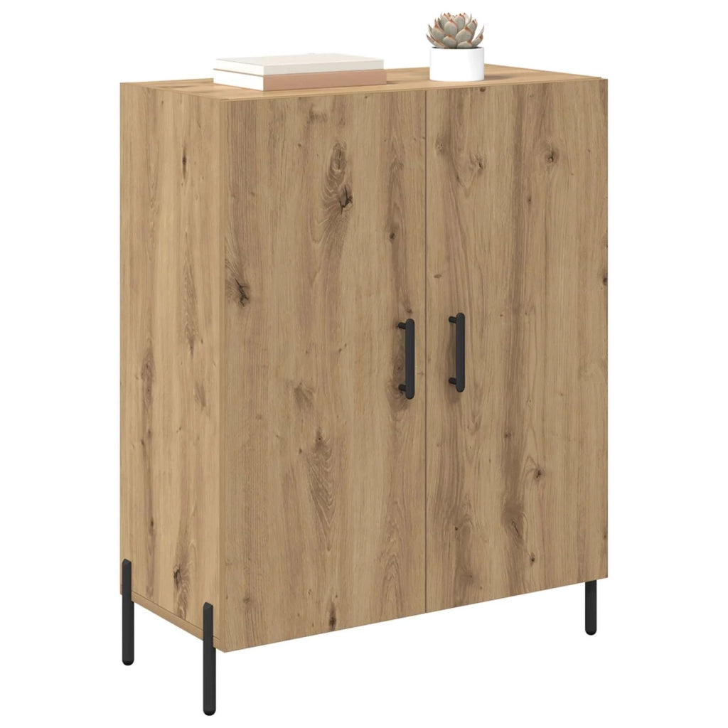 Credenza | Madia | Buffet da pranzo | Armadio da pranzo Rovere artigianale 69,5 x 34 x 90 cm Legno multistrato