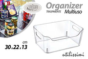 Contenitore Organizer Sovrapponibile Trasparente 30 x 22 x 13 cm Gicos