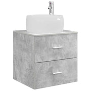 Mobile Lavabo | Armadio Lavabo da Parete Grigio Cemento 49,5 x 44,5 x 66 cm