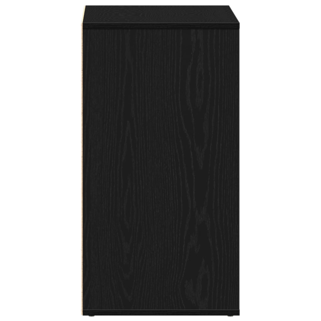 Armadio Cosmetico in Rovere Nero 80x40x75 cm Realizzato in Legno Ingegnerizzato