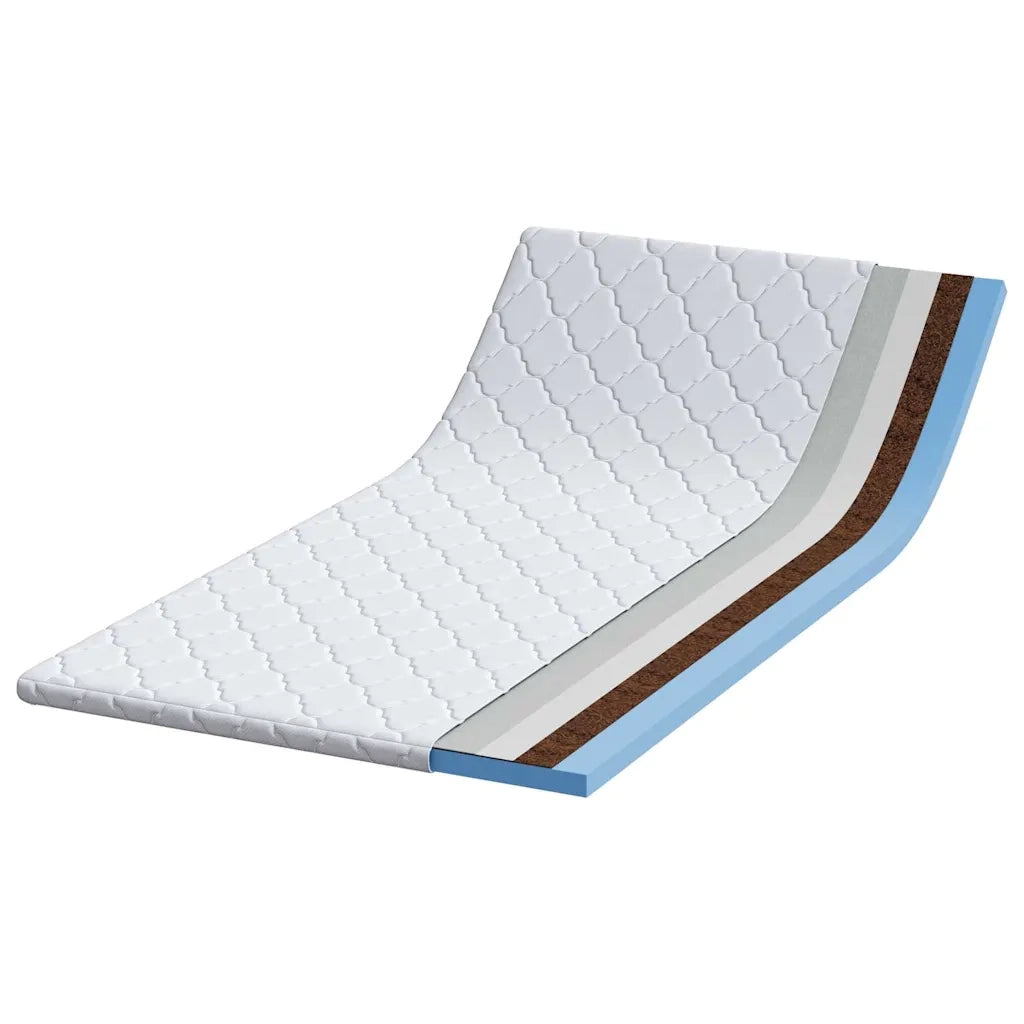 Topper al cocco Bianco 120 x 200 cm Tessuto Jacquard CFW9615632