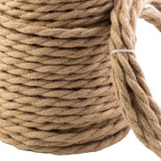 Cavo elettrico a 3 conduttori in canapa 3 x 0.75 mm² lunghezza 5 m con guaina in corda tessile intrecciata