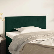 Testiera-Testata-Testiera Decorativa Verde Scuro 80x5x78/88 cm in Velluto 741558