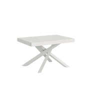 Tavolo Allungabile 140-244x90x77 cm Volantis Bianco Frassino Telaio Bianco