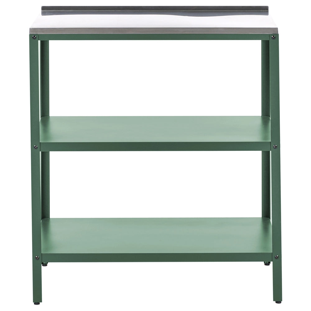 Set cucina da esterno 3 elementi in acciaio inox verde  con cucina lavello a leva cucina da esterno