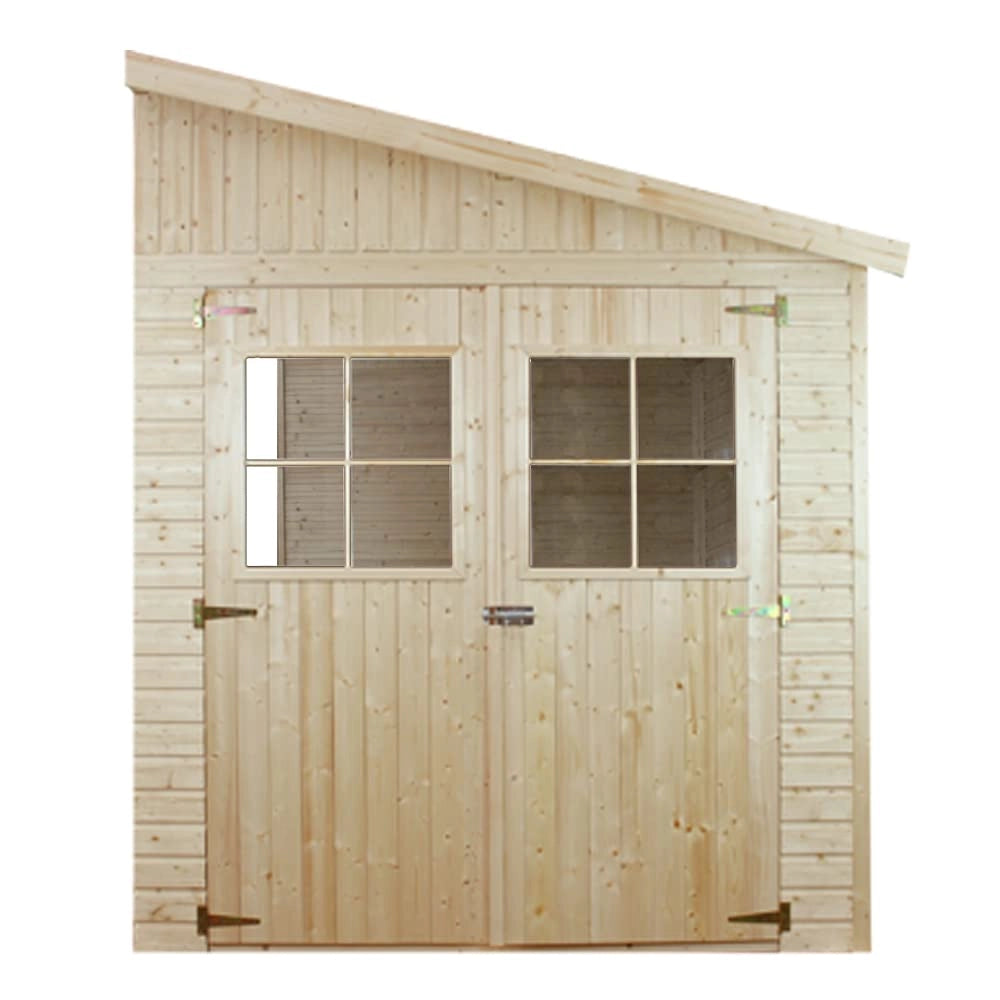 Casa da giardino in legno (senza parete laterale) - 8 m?² - TIMBELA M340+M340G