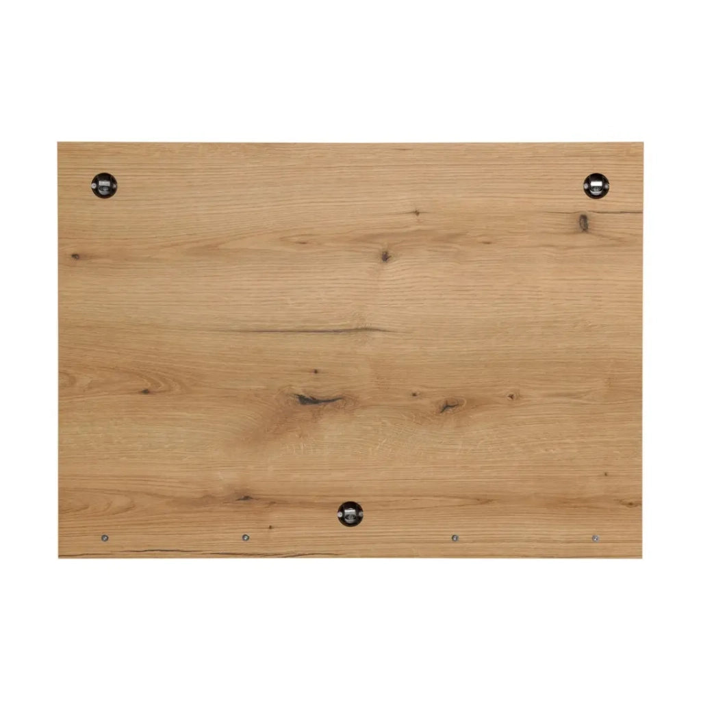 Specchio da bagno rettangolare 80x57 cm con bordo contenitore