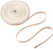 Tessuto in Juta Naturale 20m - Fili di Juta Naturali - 10 mm Larghezza - Ecologico - Per Accessori di Abbigliamento - Per Artigianato - Juta Filato