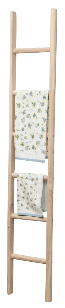 Biscottini Scala in legno grezza L36XPR5,5XH200 cm. Made in Italy