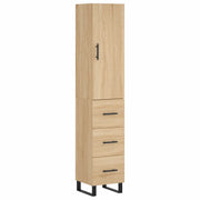 Credenza | Madia | Buffet da pranzo | Armadio da pranzo Rovere Sonoma 34,5x34x180 cm in Legno Multistrato