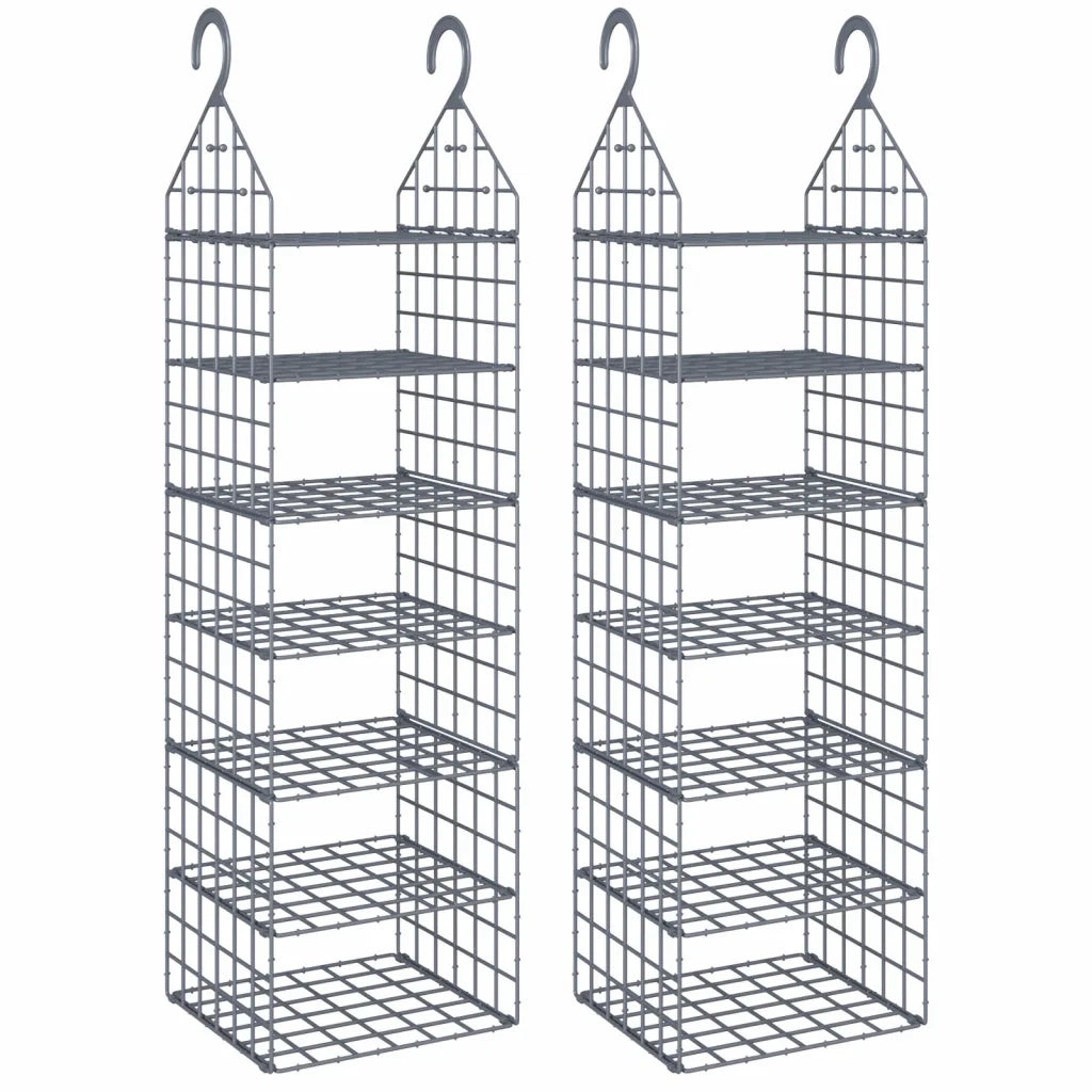 Organizer per Armadio da Appendere con 7 Ripiani 2 pz CFW3913810