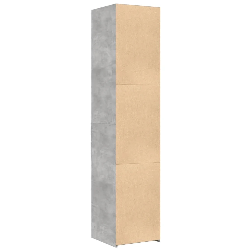 Buffet credenza cassettiera mobiletto mobile contenitore organizer cucina soggiorno salotto alto 40 x 42,5 x 185 cm legno ingegnerizzato grigio 02_0034440