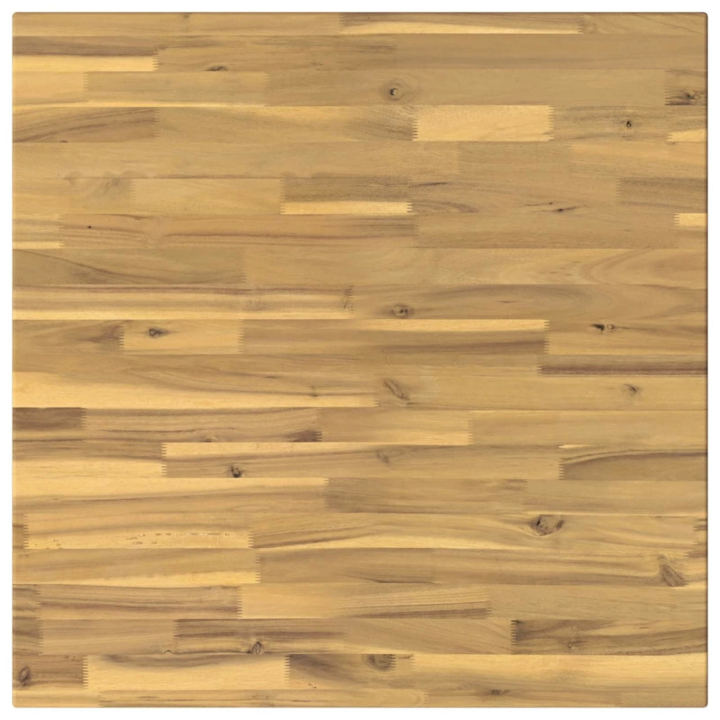 60 x 55 x 75 cm Legno di Acacia Massello Bianco e Nero 937570