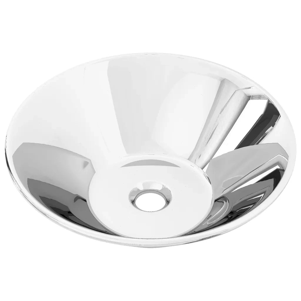 Lavandino 42x14 cm in Ceramica Argento CFW7394753