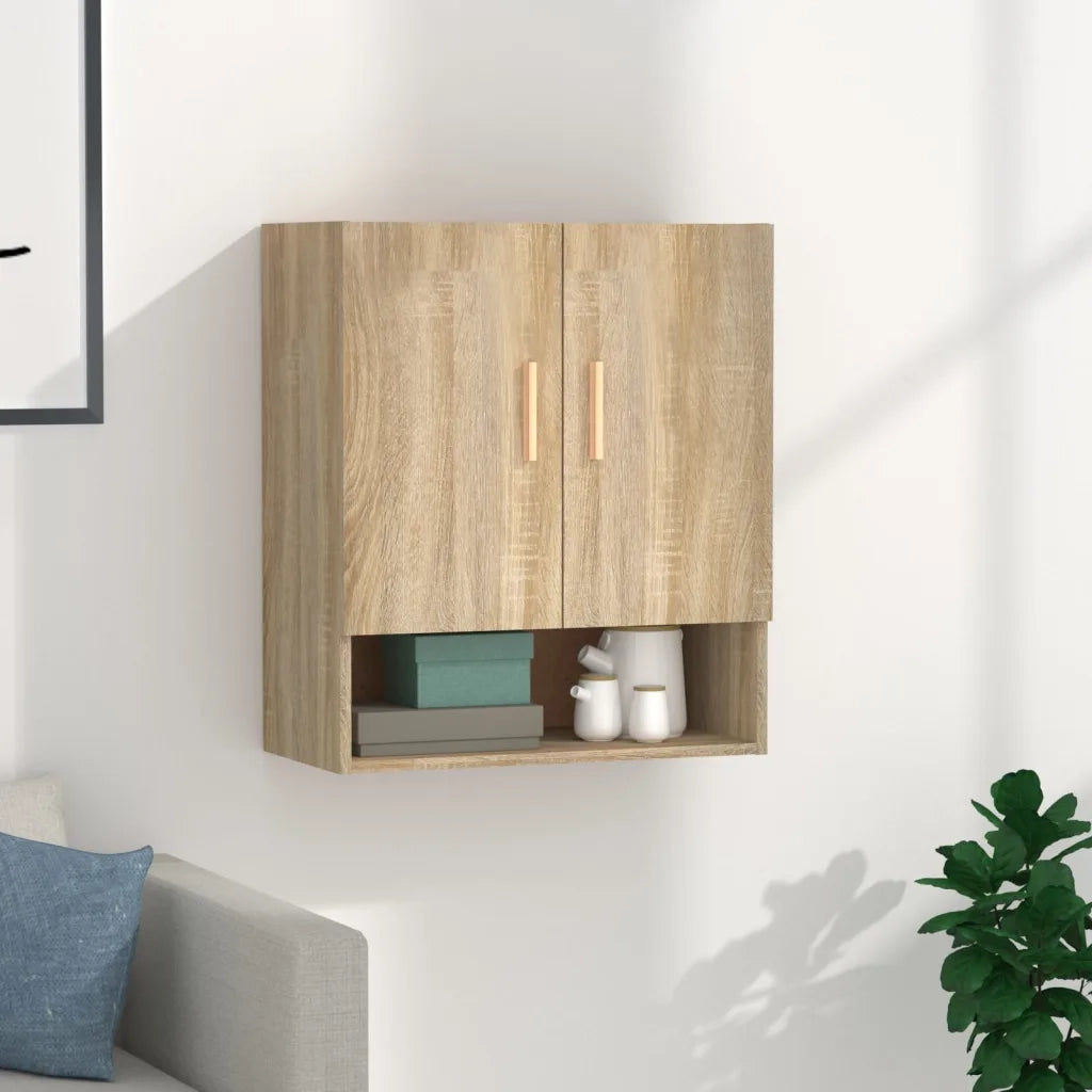 Armadietto a Muro | Mobile a Parete Rovere Sonoma 60x31x70 cm Legno Multistrato