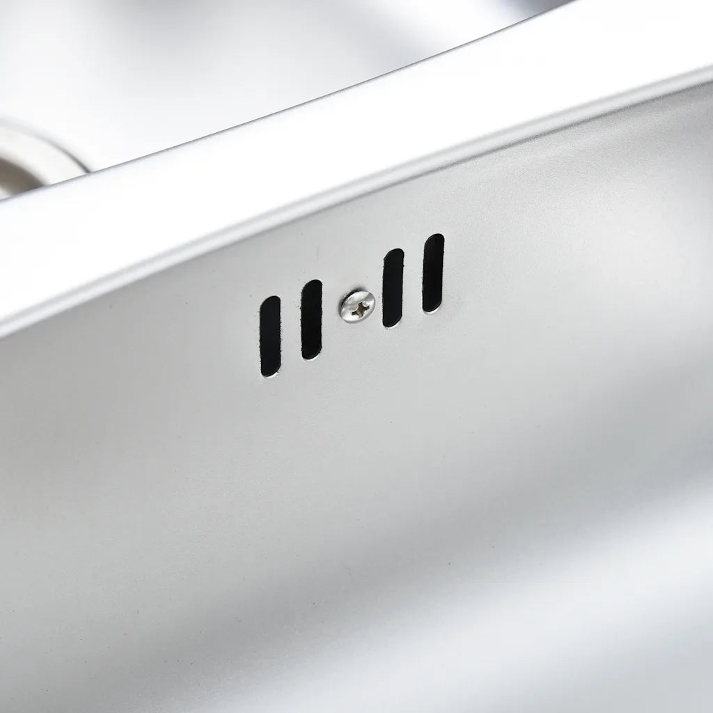 Lavello da Cucina Doppio con Filtro e Sifone in Acciaio Inox CFW2898850