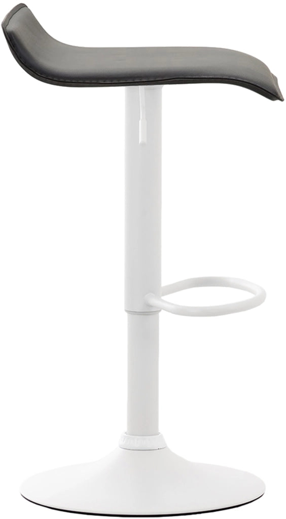 Set 2 Sgabelli Bar Dyn V2 In Similpelle nero,bianco