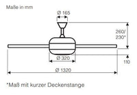 FALCETTO 132, Ventilatore senza Luce, CasaFan