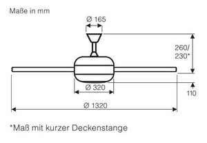 FALCETTO 132, Ventilatore senza Luce, CasaFan