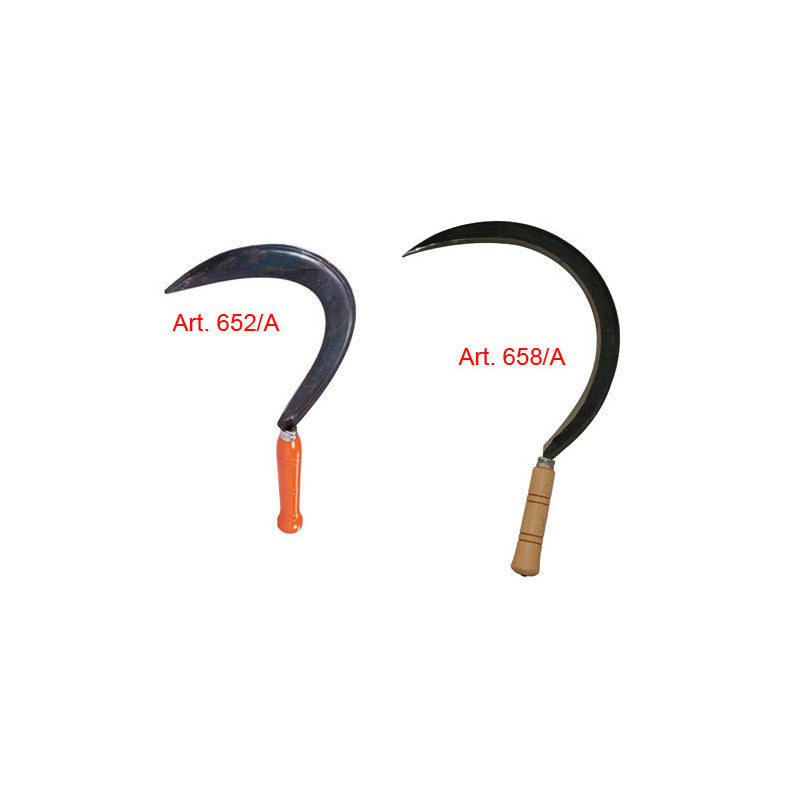 Falciola stretta 658/A con costa 1 – Lama in acciaio per taglio preciso – Brixo