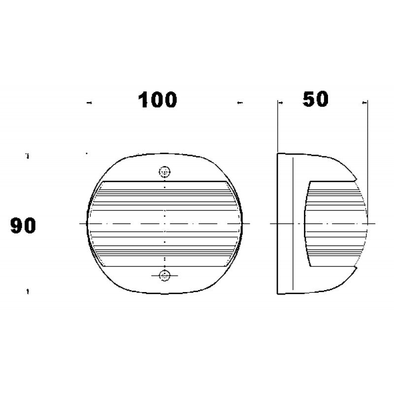 FANALE BIANCO PRUA 225°