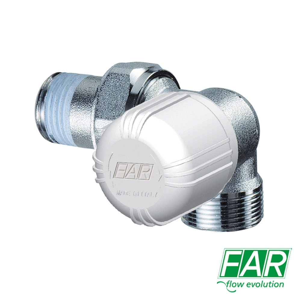 Valvola Termostatizzabile 1/2" FAR 1616 Angolo Sinistro