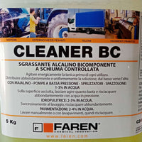Faren cleaner bc 5kg sgrassante alcalino bicomponente a schiuma controllata