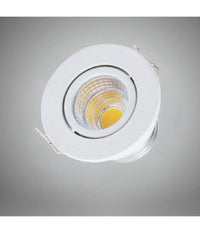 Faretto 1 Led Cob Incasso 3 Watt 270lm Orientabile Luce Calda Fredda Naturale  Bianco-bianco Caldo      -