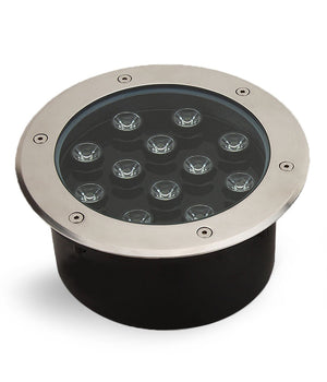 Faretto 12w 12 Led Incasso Pavimento Faro Giardino Bianco Calpestabile Ip68         