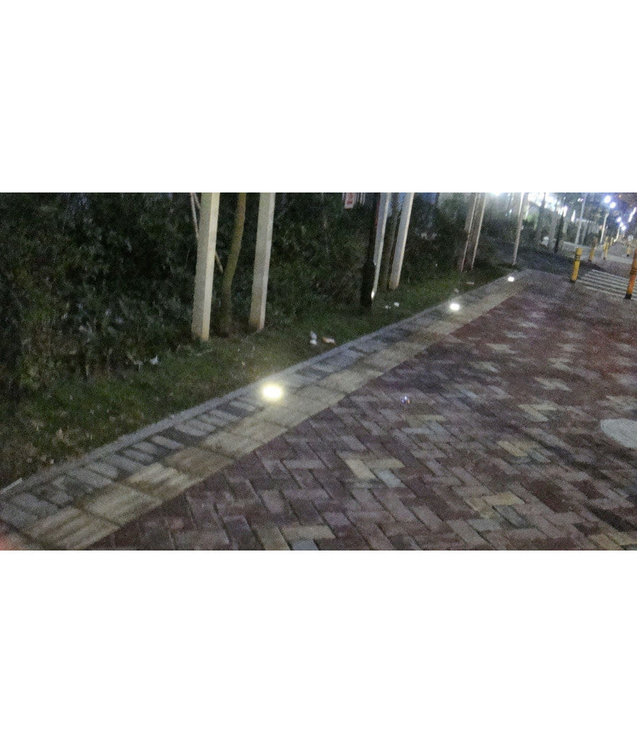 Faretto 12w 12 Led Incasso Pavimento Faro Giardino Bianco Calpestabile Ip68         
