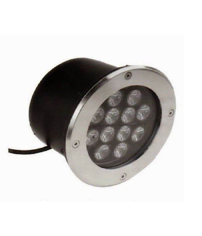 Faretto 12w 12 Led Incasso Pavimento Faro Giardino Bianco Calpestabile Ip68         