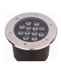 Faretto 12w 12 Led Incasso Pavimento Faro Giardino Bianco Calpestabile Ip68         