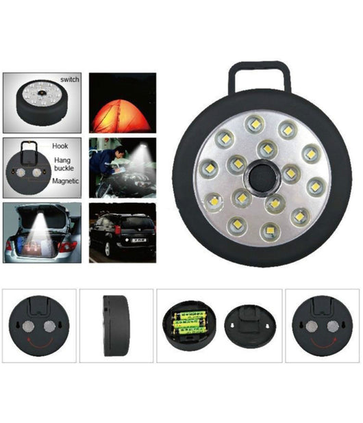 Faretto 15 Led Smd Punto Luce Armadio Batterie Lampada Plafoniera Casa Emergenza         