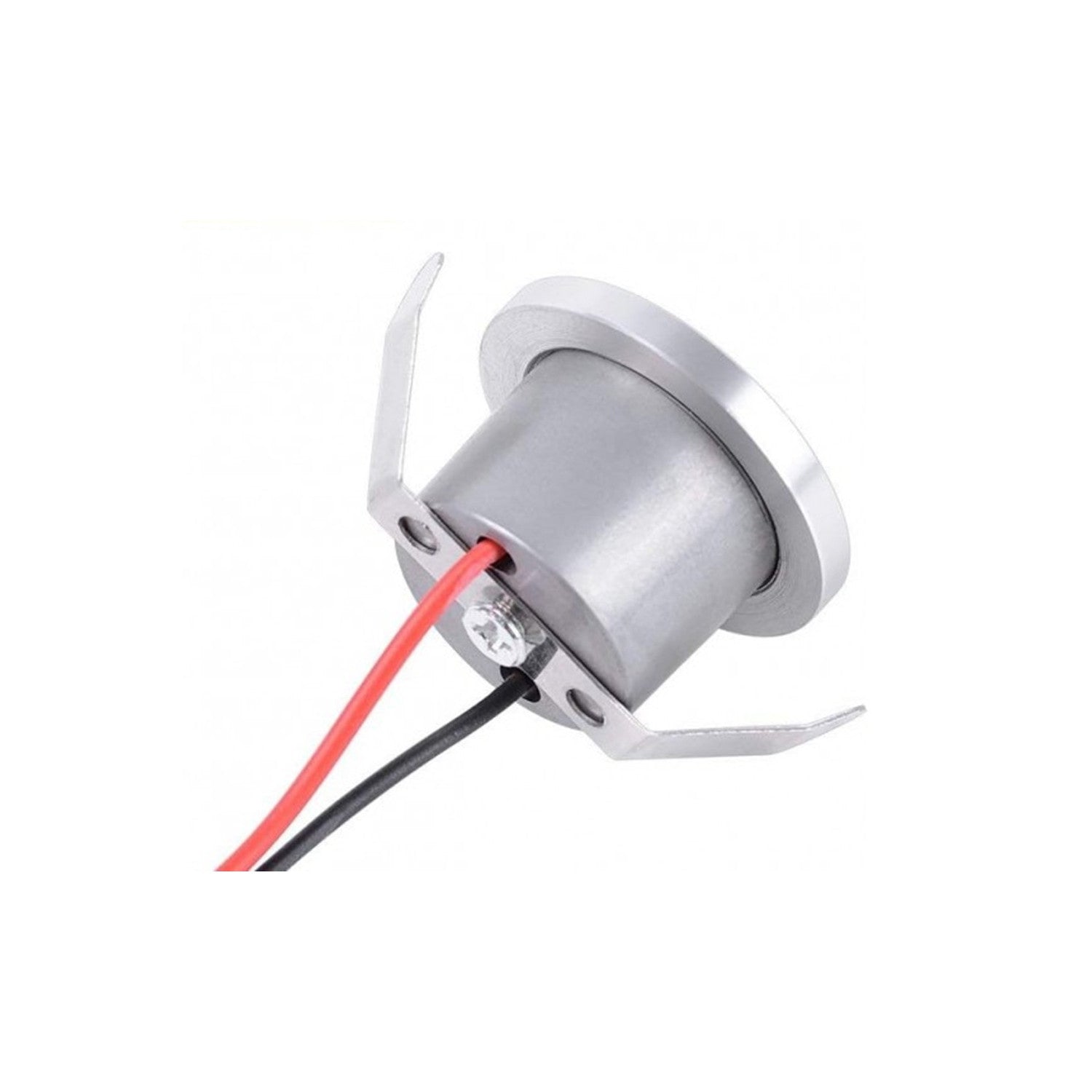 Trade Shop - Faretto 1w Led Incasso A Soffitto Ip20 Argento Mini Spot Segnapassi Luce Fredda 00243         