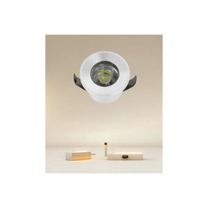 Trade Shop - Faretto 1w Led Incasso A Soffitto Ip20 Bianco Mini Spot Segnapassi Luce Naturale 00212 -        
