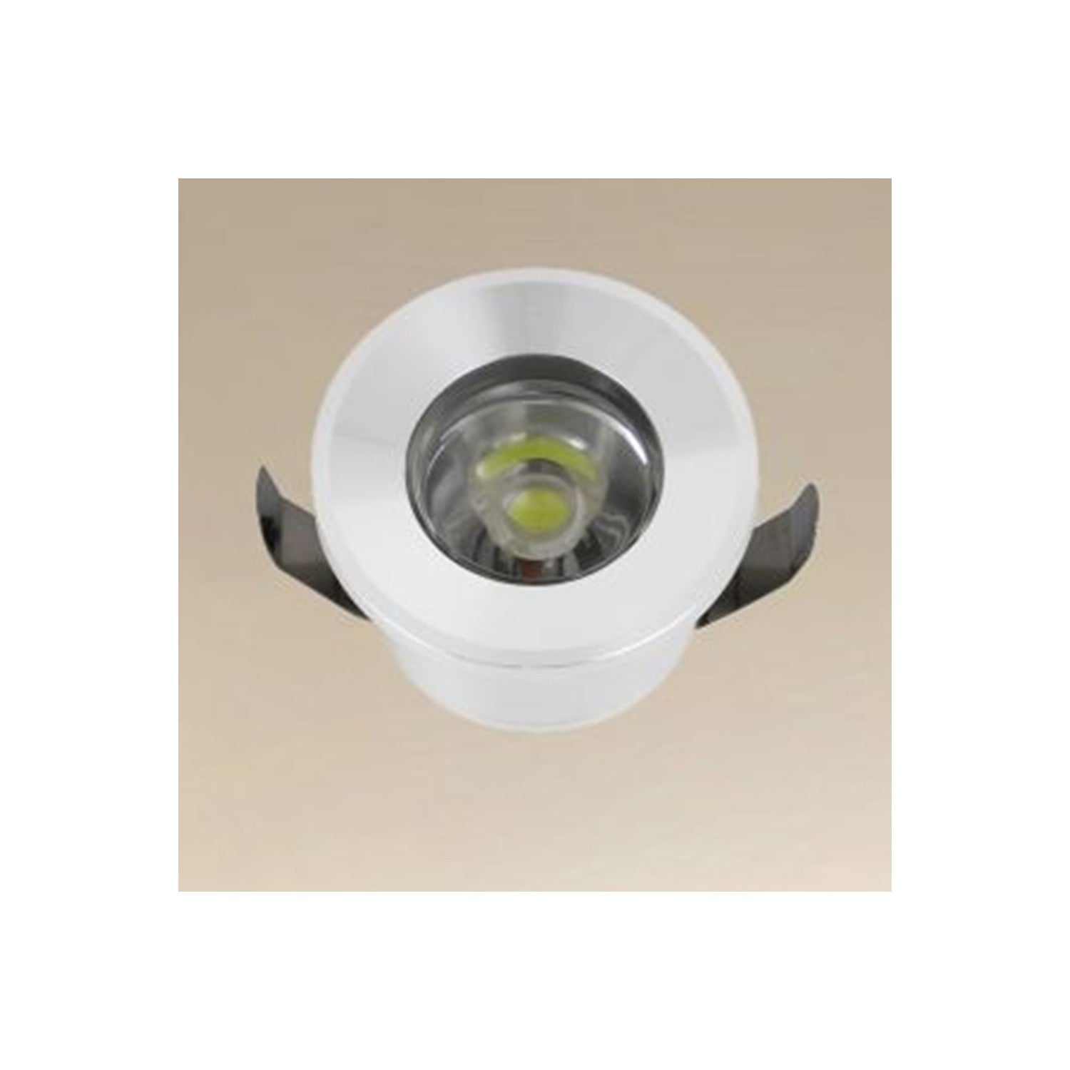 Trade Shop - Faretto 1w Led Incasso A Soffitto Ip20 Bianco Mini Spot Segnapassi Luce Naturale 00212 -        