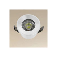 Trade Shop - Faretto 1w Led Incasso A Soffitto Ip20 Bianco Mini Spot Segnapassi Luce Naturale 00212 -        