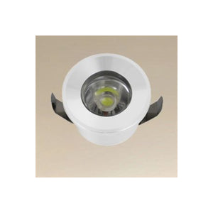 Trade Shop - Faretto 1w Led Incasso A Soffitto Ip20 Bianco Mini Spot Segnapassi Luce Naturale 00212 -        