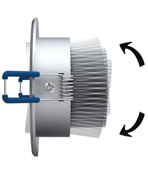 Faretto 3 Led 3 W Ad Incasso Con Alette A Molla Rotondo Luce Fredda O Calda         
