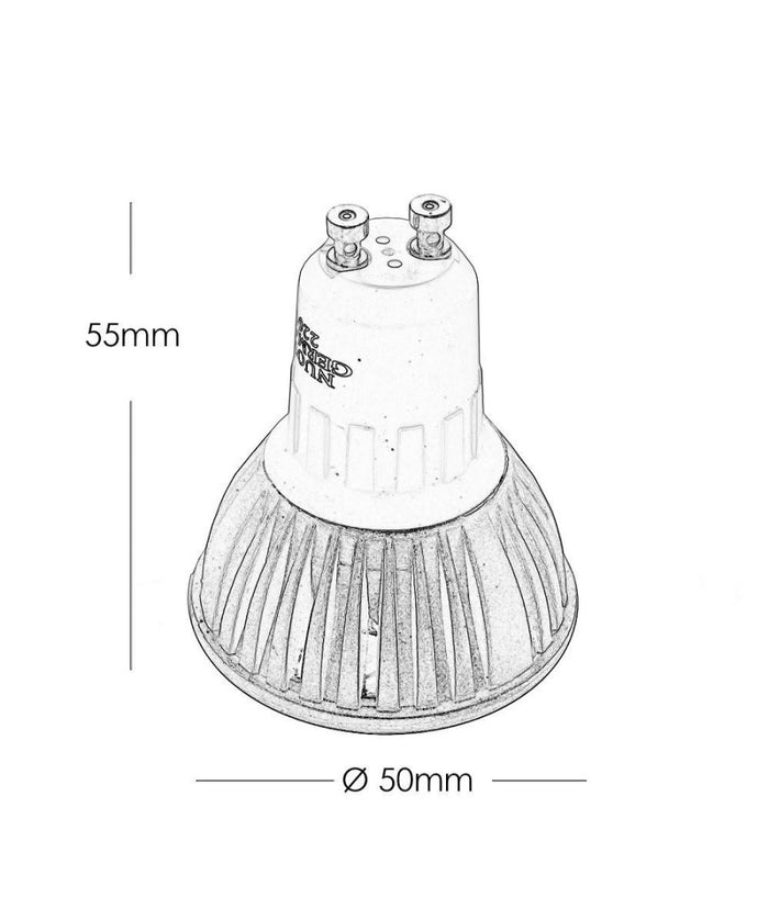 Faretto 3led High Power Luce Spot 3 W Gu10 Lampada Colorata Rossa Verde Blu 230v         