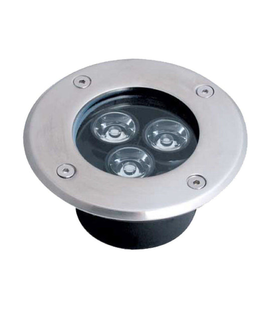 Faretto 3w 3 Led Incasso Pavimento Faro Giardino Calpestabile Ip68 Segnapasso  -bianco Freddo      -