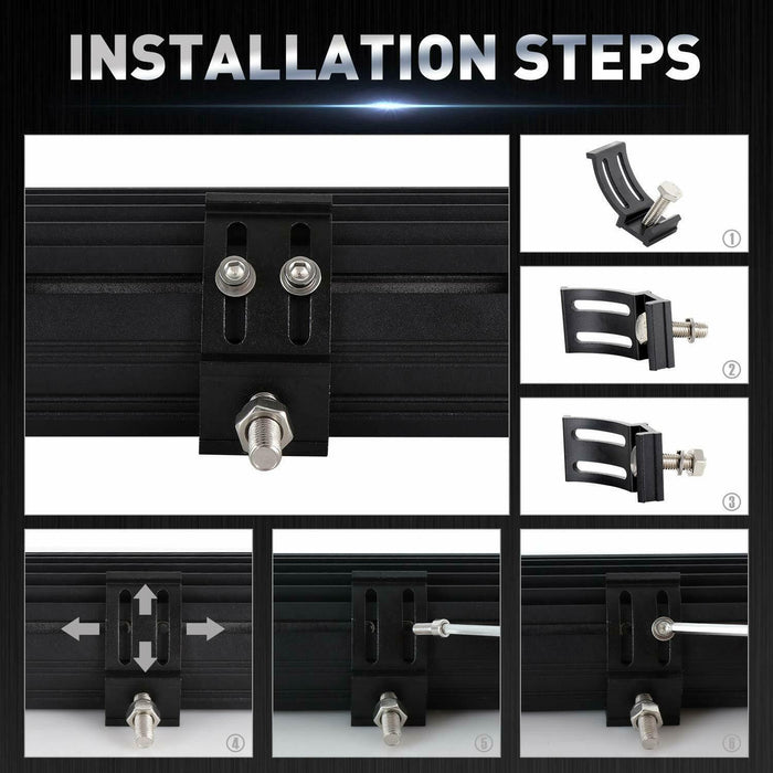 Faretto  54W  18 LED Rettangolare 12v per AUTO JEEP BARCA 6000K IP68 - ZENCOCCO