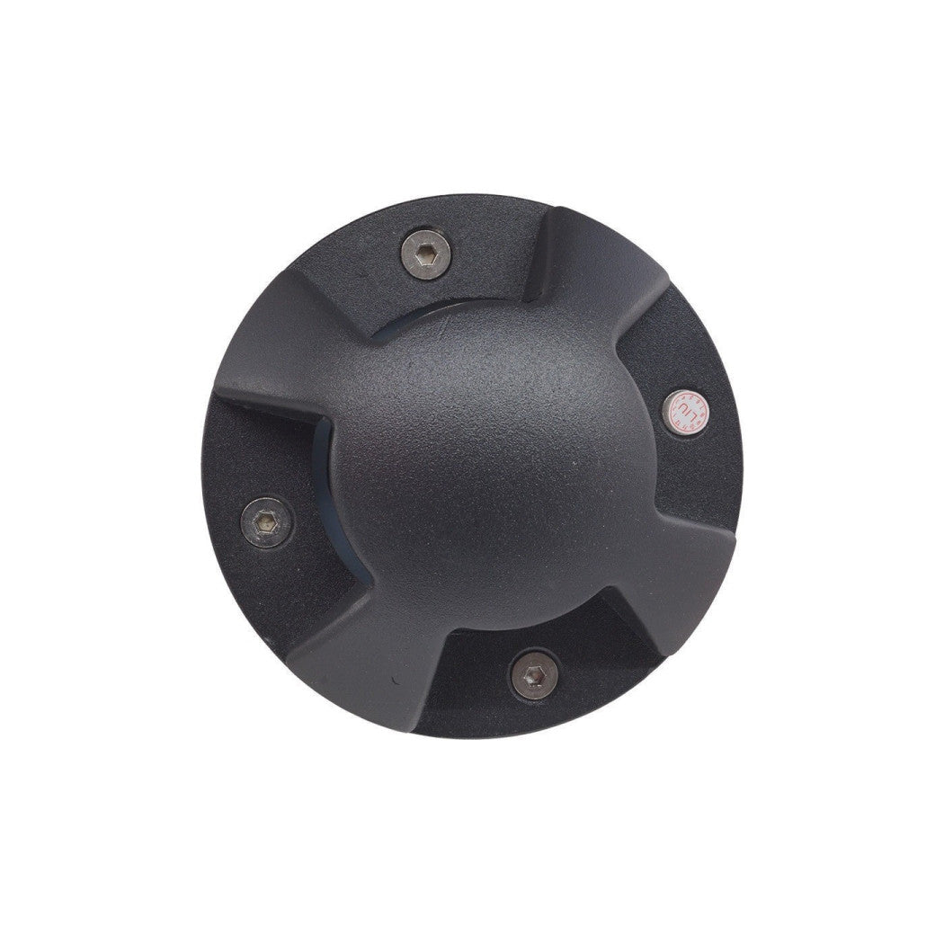 Trade Shop - Faretto 5w Watt Led Segnapasso Terra Tondo Incasso Ip65 Luce Bianca Calda 3000k -