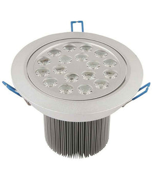 Faretto A Led 18w Ad Da Incasso Orientabile Spot Luce A Molle Con Alette Driver         