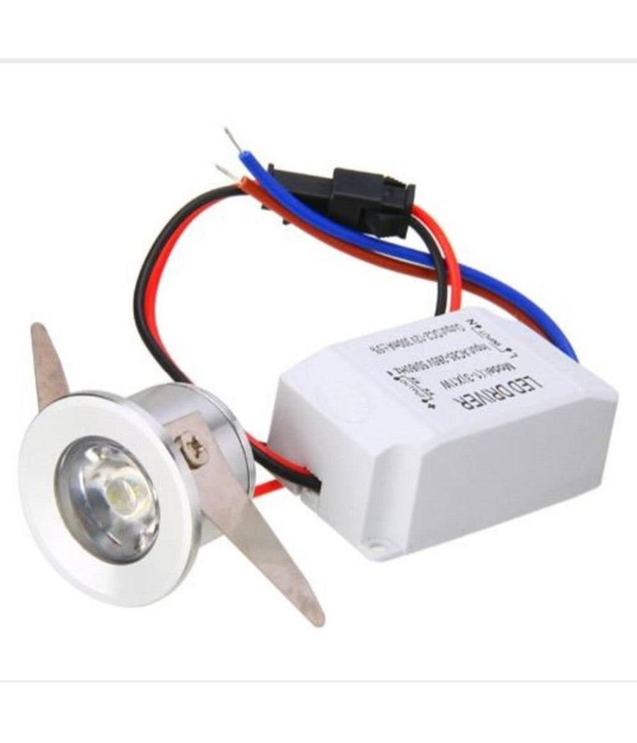 Faretto A Led Da 1w Punto Luce Ad Incasso Bianco Caldo Freddo 220v Set Da 10pz  -bianco Freddo      -