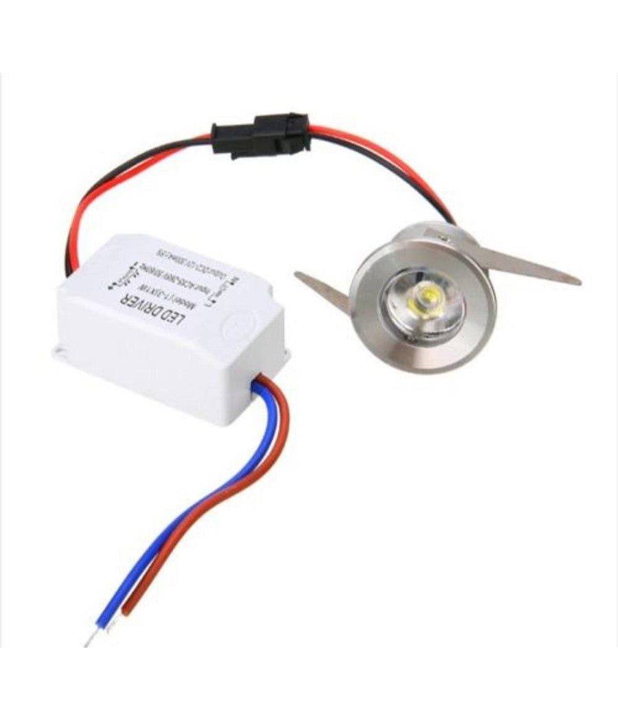 Faretto A Led Da 1w Punto Luce Ad Incasso Bianco Caldo Freddo 220v Set Da 10pz  -bianco Caldo      -